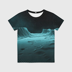 Футболка детская Space landscape - vaporwave, цвет: 3D-принт