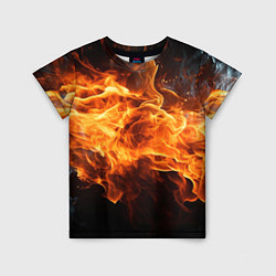 Футболка детская Black fire style, цвет: 3D-принт