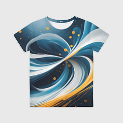 Футболка детская Закрученная абстракция от нейросети, цвет: 3D-принт