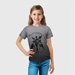 Футболка детская Dark butterfly, цвет: 3D-принт — фото 2