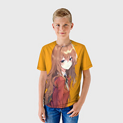 Футболка детская Toradora Тайга Айсака, цвет: 3D-принт — фото 2