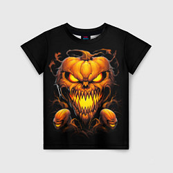 Футболка детская Evil pumpkin, цвет: 3D-принт