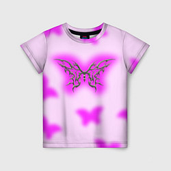 Футболка детская Y2K purple butterfly, цвет: 3D-принт