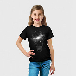 Футболка детская Галактика в лампе, цвет: 3D-принт — фото 2