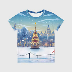 Футболка детская Новогодняя погода, цвет: 3D-принт