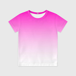 Футболка детская Розово-белый градиент, цвет: 3D-принт