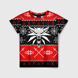 Футболка детская The Witcher christmas sweater, цвет: 3D-принт