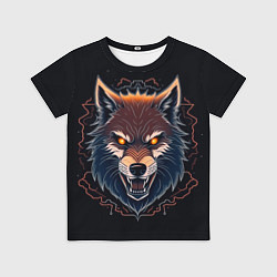 Футболка детская Серый хищник, цвет: 3D-принт