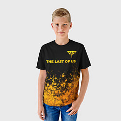 Футболка детская The Last Of Us - gold gradient посередине, цвет: 3D-принт — фото 2