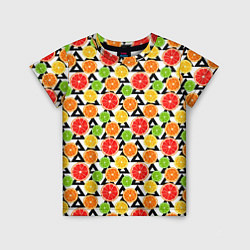 Футболка детская Citrus pattern, цвет: 3D-принт