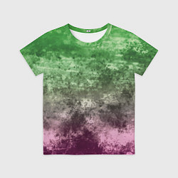 Футболка детская Абстракция - Фиолетово-зеленый бардак, цвет: 3D-принт