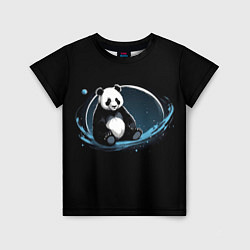 Футболка детская Панда сидит, цвет: 3D-принт