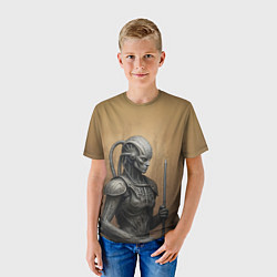 Футболка детская Биомеханический андроид, цвет: 3D-принт — фото 2
