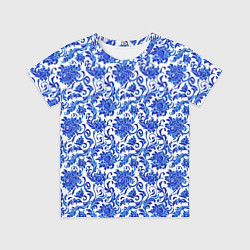 Футболка детская Гжель классика, цвет: 3D-принт
