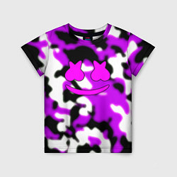 Футболка детская Marshmello camo, цвет: 3D-принт