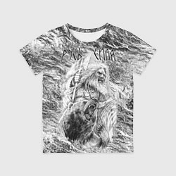 Футболка детская Воин с топором и медведь, цвет: 3D-принт