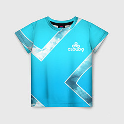 Футболка детская Cloud9 - Форма команды,облака 2024, цвет: 3D-принт