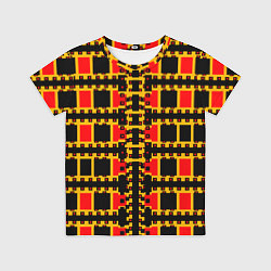 Футболка детская Королевские квадраты, цвет: 3D-принт
