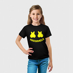Футболка детская Christopher Comstock yellow logo, цвет: 3D-принт — фото 2