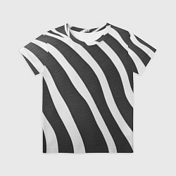 Футболка детская Зебровые линии, цвет: 3D-принт