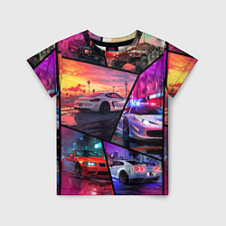 Футболка детская GTA style cars, цвет: 3D-принт