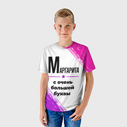 Футболка детская Маргарита ну с очень большой буквы, цвет: 3D-принт — фото 2