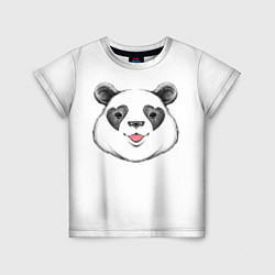 Футболка детская Влюблённый панда, цвет: 3D-принт