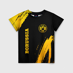 Футболка детская Borussia - gold gradient вертикально, цвет: 3D-принт