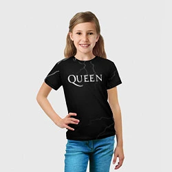 Футболка детская Queen квин король, цвет: 3D-принт — фото 2