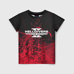 Футболка детская Helldivers 2: Red Blood, цвет: 3D-принт