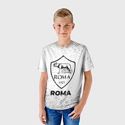 Футболка детская Roma с потертостями на светлом фоне, цвет: 3D-принт — фото 2