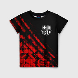 Футболка детская Barcelona sport grunge, цвет: 3D-принт