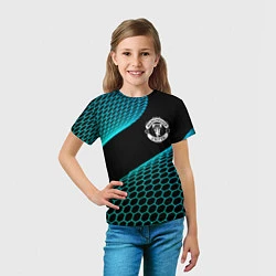 Футболка детская Manchester United football net, цвет: 3D-принт — фото 2