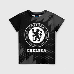 Футболка детская Chelsea sport на темном фоне, цвет: 3D-принт