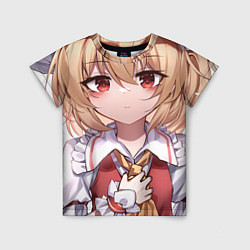 Футболка детская Touhou Project Flandre милая улыбка, цвет: 3D-принт