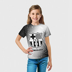Футболка детская Barcelona sport на светлом фоне, цвет: 3D-принт — фото 2