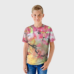 Футболка детская Japan sakura, цвет: 3D-принт — фото 2