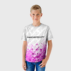 Футболка детская Manchester City pro football посередине, цвет: 3D-принт — фото 2