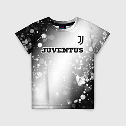 Футболка детская Juventus sport на светлом фоне посередине, цвет: 3D-принт