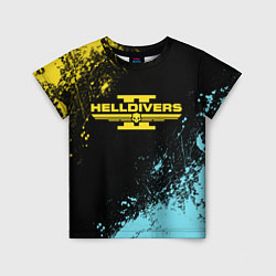 Футболка детская Helldivers 2: Skull Logo, цвет: 3D-принт