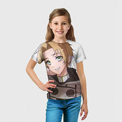 Футболка детская Реинкарнация Безработного Рудеус, цвет: 3D-принт — фото 2