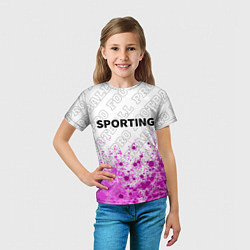 Футболка детская Sporting pro football посередине, цвет: 3D-принт — фото 2