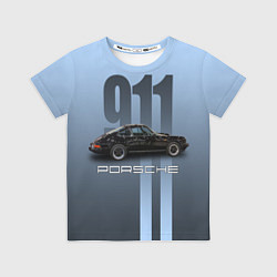Футболка детская Винтажный автомобиль Porsche, цвет: 3D-принт