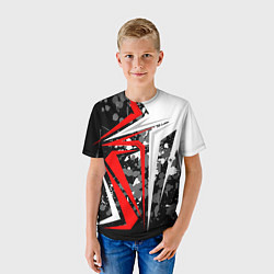 Футболка детская Extreme geometry, цвет: 3D-принт — фото 2