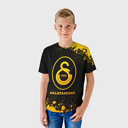 Футболка детская Galatasaray - gold gradient, цвет: 3D-принт — фото 2
