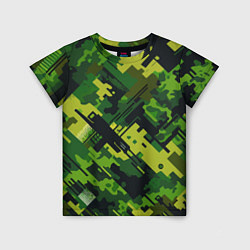 Футболка детская Camouflage - pattern ai art, цвет: 3D-принт