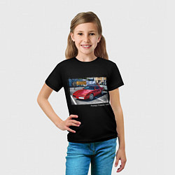 Футболка детская Ретро автомобиль Pontiac Firebird 1987 года, цвет: 3D-принт — фото 2