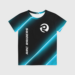 Футболка детская ARC Raiders неоновые лампы, цвет: 3D-принт