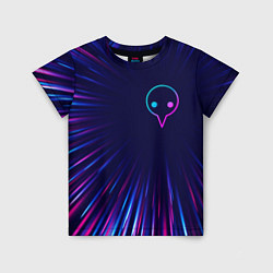 Футболка детская Evangelion neon blast lines, цвет: 3D-принт