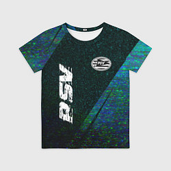 Футболка детская PSV glitch blue, цвет: 3D-принт